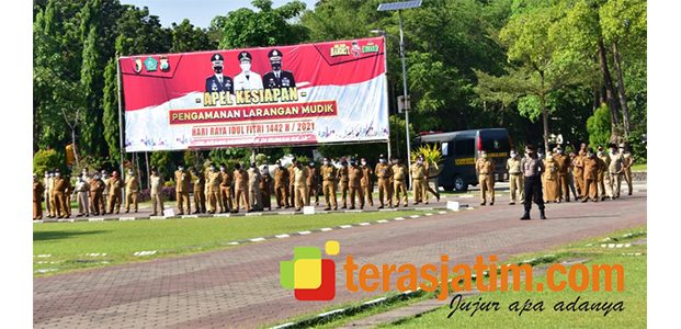 Mudik Ditiadakan, Personel Gabungan Siaga di Perbatasan Sidoarjo Mudik Ditiadakan, Personel Gabungan Siaga di Perbatasan Sidoarjo