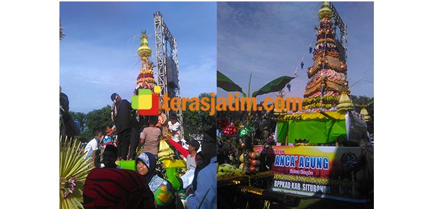 Peringati Maulid Nabi, Ribuan Warga Situbondo Berebut Ancak Agung Peringati Maulid Nabi, Ribuan Warga Situbondo Berebut Ancak Agung