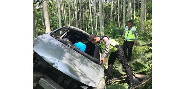 Sopir Mengantuk, Grand Livina Terjun ke Jurang di Suruh Trenggalek Sopir Mengantuk, Grand Livina Terjun ke Jurang di Suruh Trenggalek