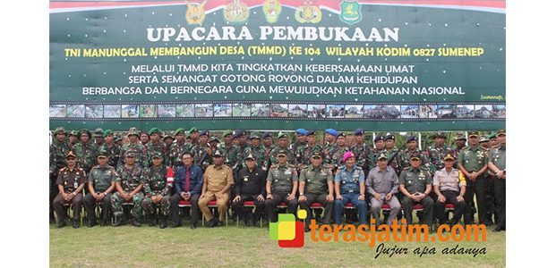 TMMD ke-104 di Sumenep, Sasar 2 Desa TMMD ke-104 di Sumenep, Sasar 2 Desa