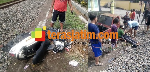 Terserempet Kereta Api di Perlintasan, Wanita Muda Ini Selamat Terserempet Kereta Api di Perlintasan, Wanita Muda Ini Selamat