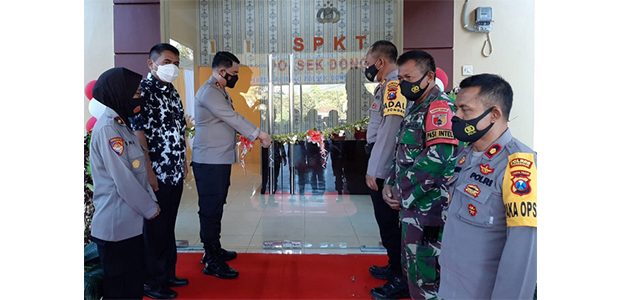 Kapolres Trenggalek Resmikan Bangunan Baru Mapolsek Dongko Kapolres Trenggalek Resmikan Bangunan Baru Mapolsek Dongko