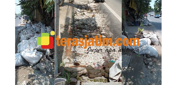 Kondisi Bangunan Saluran Air di Jalan Daendels Paciran Lamongan Dikeluhkan Warga Kondisi Bangunan Saluran Air di Jalan Daendels Paciran Lamongan Dikeluhkan Warga