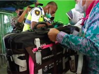 Ratusan Koper Calon Jamaah Haji Kloter I asal Tuban Telah Masuk Asrama Haji Surabaya