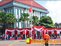 Danrem Baladhika Jaya Pimpin Apel Siaga Darurat Bencana di Kota Batu