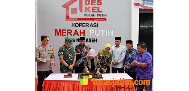 Resmikan Kopdes Merah Putih Ngraseh, Wamenkop Didampingi Dandim Bojonegoro