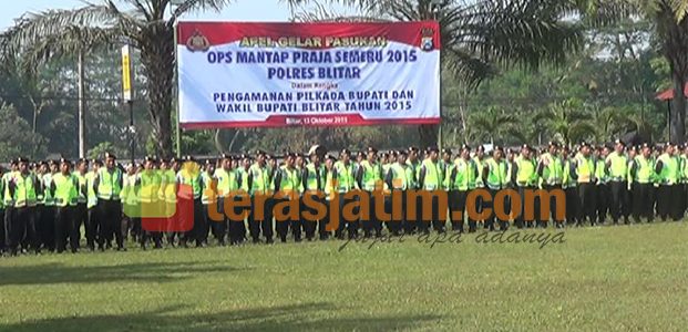Gelar Pasukan Pengamanan Pilkada Blitar Gelar Pasukan Pengamanan Pilkada Blitar