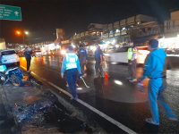 Malam Takbiran, Aparat dan Relawan Sisir Ranjau Paku di Jalur Mudik Malang–Surabaya