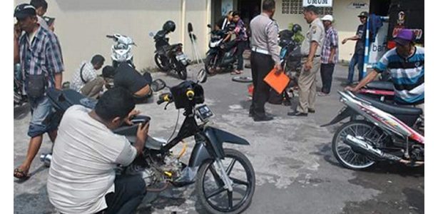 Motor Modifikasi Yang Terjaring Razia, Pemilik Harus Kembalikan ke Standar di Kantor Polisi Motor Modifikasi Yang Terjaring Razia, Pemilik Harus Kembalikan ke Standar di Kantor Polisi