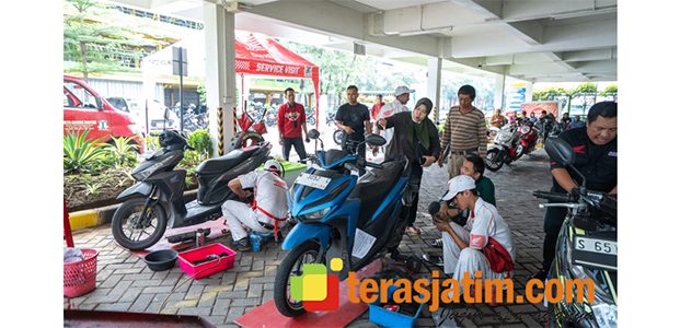 MPM Honda Jatim Lanjutkan Kepedulian untuk Disabilitas, Gelar Service & Ganti Oli Gratis di MPM Sedati