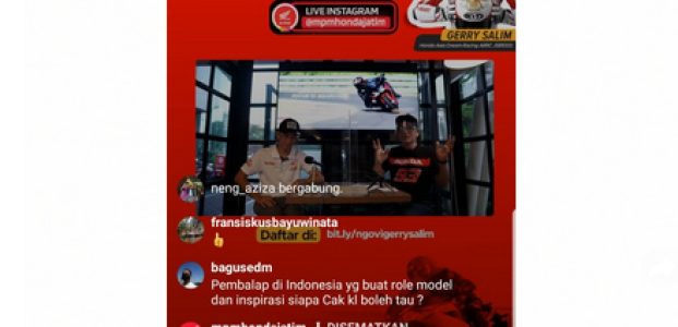 Ngovi (Ngobrol Virtual) Seputar Honda Bareng Gerry Salim, Pembalap Astra Honda Racing Team (AHRT) Ngovi (Ngobrol Virtual) Seputar Honda Bareng Gerry Salim, Pembalap Astra Honda Racing Team (AHRT)