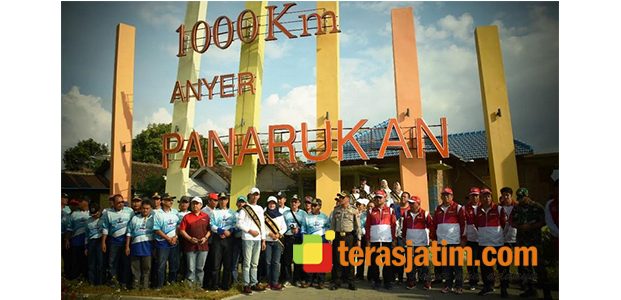 Kedatangan Obor Asian Games Disambut di Monumen 1.000 KM Anyer-Panarukan Kedatangan Obor Asian Games Disambut di Monumen 1.000 KM Anyer-Panarukan