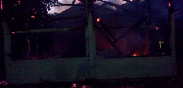 Pasar Hewan Dimoro Blitar, Terbakar