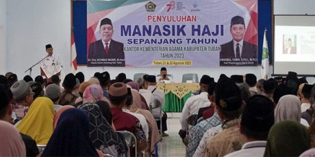 Estimasi Berangkat 2024, 450 Calon Jemaah Haji di Tuban Ikuti Penyuluhan Manasik Haji